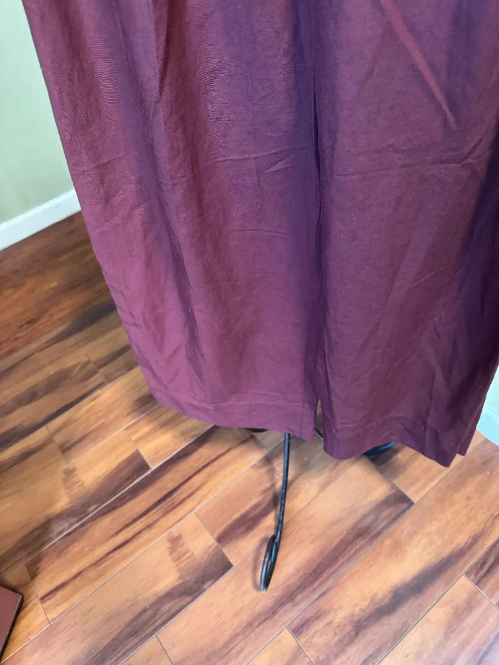 H&M women wide leg hi-waist linen blend one pleat pant size 6 new with tag